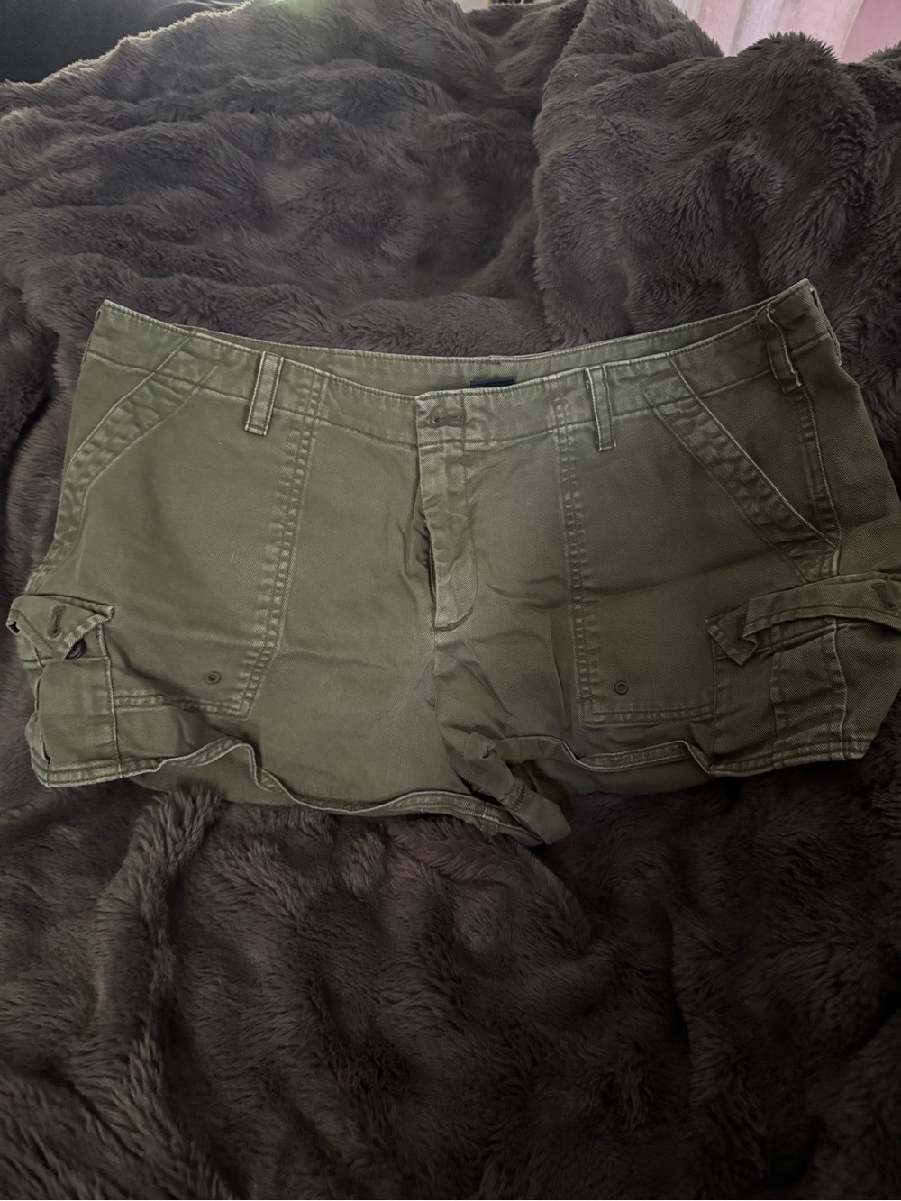 GAP Olive Cargo Utility Shorts